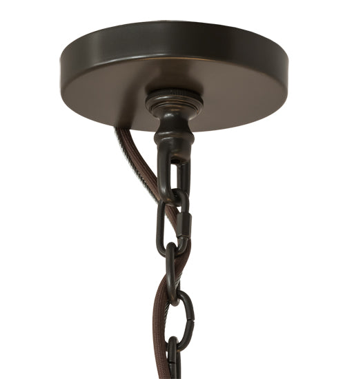 Meyda Lighting Loxley 60" 28-Light 2-Tier Timeless Bronze Chandelier With Ivory Faux Candlelight