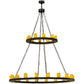 Meyda Lighting Loxley 60" 28-Light 2-Tier Timeless Bronze Chandelier
