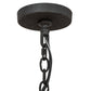Meyda Lighting Loxley 60" 28-Light 2-Tier Wrinkle Black Chandelier With Clear Seeded Shade Glass