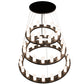 Meyda Lighting Loxley 60" 48-Light 3-Tier Oil Rubbed Bronze Chandelier With White Statuario Idalight Shade