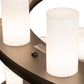 Meyda Lighting Loxley 60" 48-Light 3-Tier Oil Rubbed Bronze Chandelier With White Statuario Idalight Shade