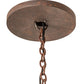Meyda Lighting Loxley 60" LED Rusty Nail Escabroso Chandelier With Botticino Idalight Shade