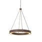 Meyda Lighting Loxley 60" LED Rusty Nail Escabroso Chandelier With Botticino Idalight Shade
