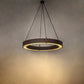 Meyda Lighting Loxley 60" LED Rusty Nail Escabroso Chandelier With Botticino Idalight Shade