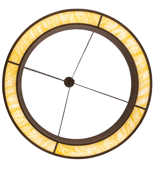 Meyda Lighting Loxley 60" LED Rusty Nail Escabroso Chandelier With Botticino Idalight Shade