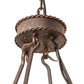 Meyda Lighting Loxley 60" LED Rusty Nail Escabroso Chandelier With Botticino Idalight Shade