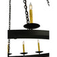 Meyda Lighting Loxley 61" 24-Light 2-Tier Timeless Bronze Chandelier With Faux Candlelight
