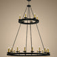 Meyda Lighting Loxley 61" 24-Light 2-Tier Timeless Bronze Chandelier With Faux Candlelight
