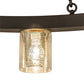 Meyda Lighting Loxley 62" 16-Light Oil Rubbed Bronze Needham Chandelier With Clear Mercury Shade Glass