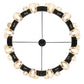 Meyda Lighting Loxley 70" 44-Light 3-Tier Blackwash Horizon Ring Chandelier With Mercury Shade Glass