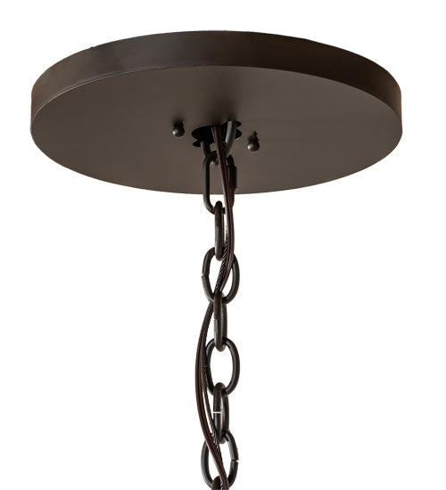 Meyda Lighting Loxley 70" 44-Light 3-Tier Oil Rubbed Bronze Horizon Ring Chandelier With Mercury Shade Glass