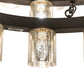 Meyda Lighting Loxley 70" 44-Light 3-Tier Oil Rubbed Bronze Horizon Ring Chandelier With Mercury Shade Glass