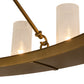 Meyda Lighting Loxley 72" 24-Light Gold Metallic Chandelier With Clear Seeded Shade Glass