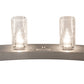 Meyda Lighting Loxley 72" 24-Light Silver Chandelier With Clear Seeded Shade Glass