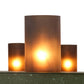 Meyda Lighting Loxley 72" 24-Light Tarnished Copper Chandelier With Amber Frosted Shade Glass