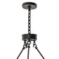 Meyda Lighting Loxley 72" 24-Light Textured Black Chandelier With Clear Shade Glass