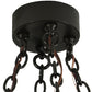 Meyda Lighting Loxley 72" 24-Light Timeless Bronze Chandelier With Clear Seeded Shade Glass