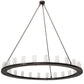 Meyda Lighting Loxley 72" 24-Light Timeless Bronze Chandelier With Clear Seeded Shade Glass