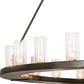 Meyda Lighting Loxley 72" 24-Light Timeless Bronze Chandelier With Clear Seeded Shade Glass