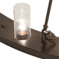 Meyda Lighting Loxley 72" 24-Light Timeless Bronze Chandelier With Clear Seeded Shade Glass