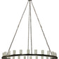 Meyda Lighting Loxley 72" 24-Light Timeless Bronze Chandelier With Clear Seeded Shade Glass