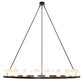 Meyda Lighting Loxley 72" 24-Light Timeless Bronze Chandelier With Frosted Clear Shade Glass