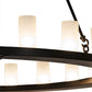 Meyda Lighting Loxley 72" 24-Light Timeless Bronze Chandelier With Frosted Clear Shade Glass