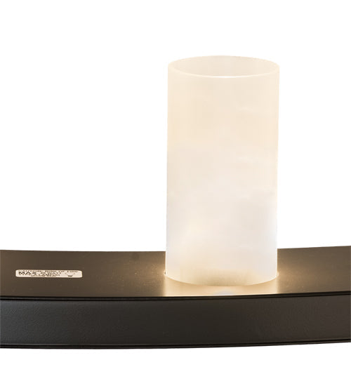 Meyda Lighting Loxley 72" 24-Light Timeless Bronze Chandelier With Frosted Clear Shade Glass