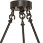 Meyda Lighting Loxley 72" 24-Light Timeless Bronze Chandelier With Frosted Clear Shade Glass