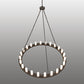 Meyda Lighting Loxley 72" 24-Light Timeless Bronze Chandelier With Frosted White Shade Glass