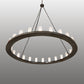 Meyda Lighting Loxley 72" 24-Light Timeless Bronze Chandelier With Frosted White Shade Glass