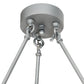 Meyda Lighting Loxley 72" 24-Light Weatherable Silver Chandelier With Clear Seeded Shade Glass