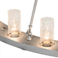 Meyda Lighting Loxley 72" 24-Light Weatherable Silver Chandelier With Clear Seeded Shade Glass