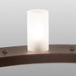 Meyda Lighting Loxley 72" 36-Light 2-Tier Mahogany Bronze Chandelier With Clear Frosted Shade Glass