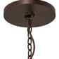 Meyda Lighting Loxley 72" 36-Light 2-Tier Mahogany Bronze Chandelier With Clear Frosted Shade Glass