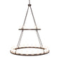 Meyda Lighting Loxley 72" 36-Light 2-Tier Mahogany Bronze Chandelier With Clear Frosted Shade Glass