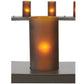 Meyda Lighting Loxley 72" 36-Light 2-Tier Timeless Bronze Chandelier With Amber Shade Glass