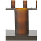 Meyda Lighting Loxley 72" 36-Light 2-Tier Timeless Bronze Chandelier With Amber Shade Glass