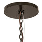Meyda Lighting Loxley 72" 36-Light 2-Tier Timeless Bronze Chandelier With Amber Tawnyrock Idalight Shade