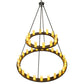 Meyda Lighting Loxley 72" 36-Light 2-Tier Timeless Bronze Chandelier With Amber Tawnyrock Idalight Shade