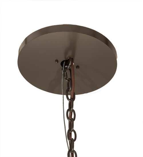 Meyda Lighting Loxley 72" 36-Light 2-Tier Timeless Bronze Chandelier With Clear Seeded Shade Glass