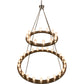 Meyda Lighting Loxley 72" 36-Light 2-Tier Timeless Bronze Chandelier With Clear Seeded Shade Glass
