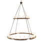 Meyda Lighting Loxley 72" 36-Light 2-Tier Timeless Bronze Chandelier With Clear Seeded Shade Glass