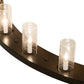 Meyda Lighting Loxley 72" 36-Light 2-Tier Timeless Bronze Chandelier With Clear Seeded Shade Glass