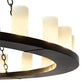 Meyda Lighting Loxley 72" 36-Light 2-Tier Timeless Bronze Chandelier With Frosted Clear Shade Glass