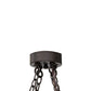Meyda Lighting Loxley 72" 36-Light Mahogany Bronze Chandelier With Amber Shade Glass