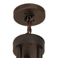 Meyda Lighting Loxley 72" 39-Light 3-Tier Mahogany Bronze Chandelier With Beige Sahara Taupe Idalight Shade Glass