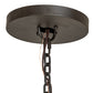 Meyda Lighting Loxley 72" 63-Light 3-Tier Oil Rubbed Bronze Shelburne Chandelier With Clear Frosted Acrylic Shade