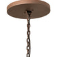 Meyda Lighting Loxley 72" Rusty Nail Escabroso Chandelier With Ambra Siena Idalight Shade