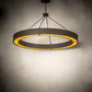 Meyda Lighting Loxley 72" Rusty Nail Escabroso Chandelier With Ambra Siena Idalight Shade